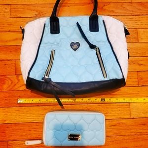 Betsey Johnson Hearts Purse and Wallet
